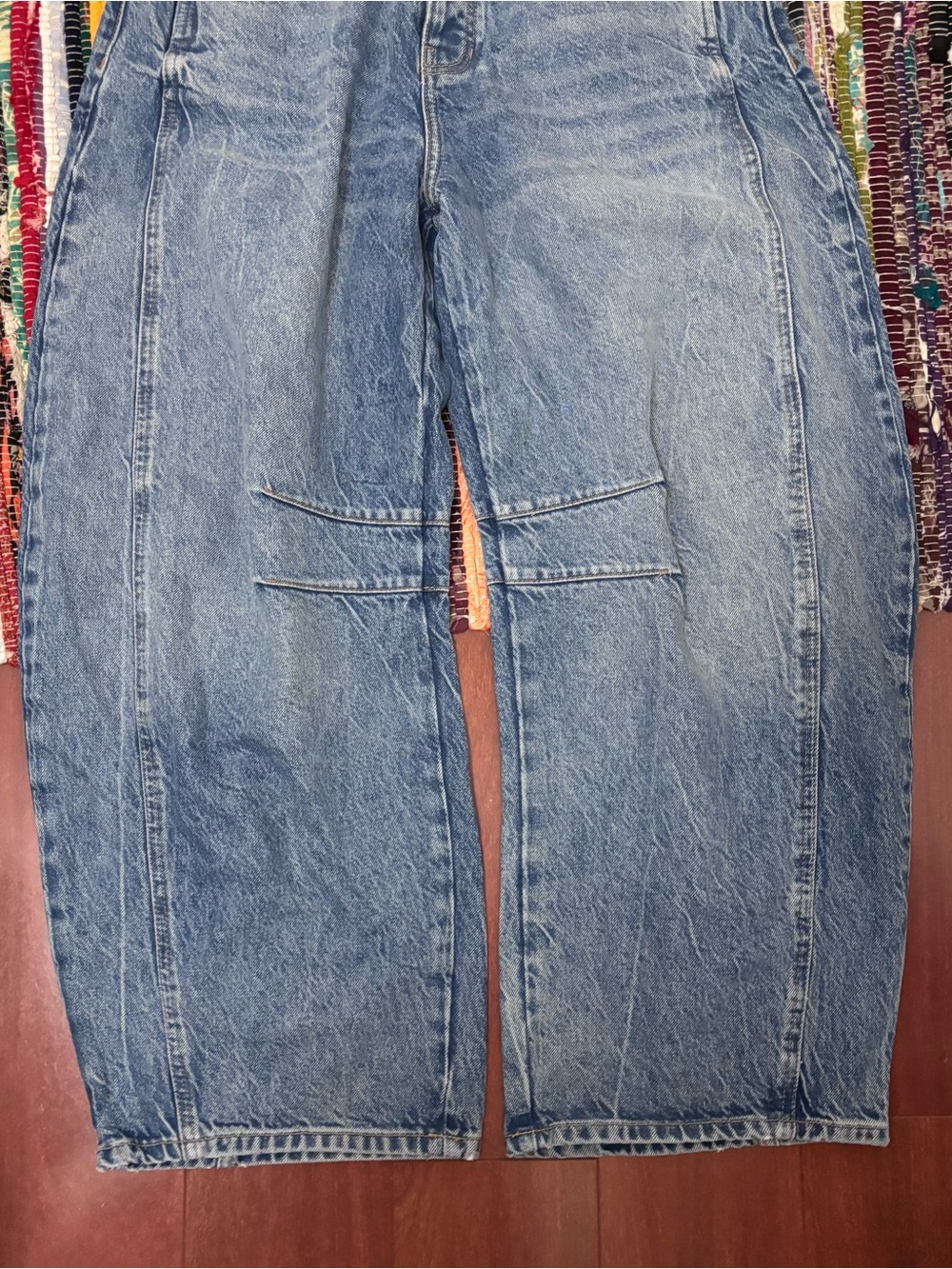 NEW Free People Lucky You mid rise barrel jeans - Picture 5 of 8